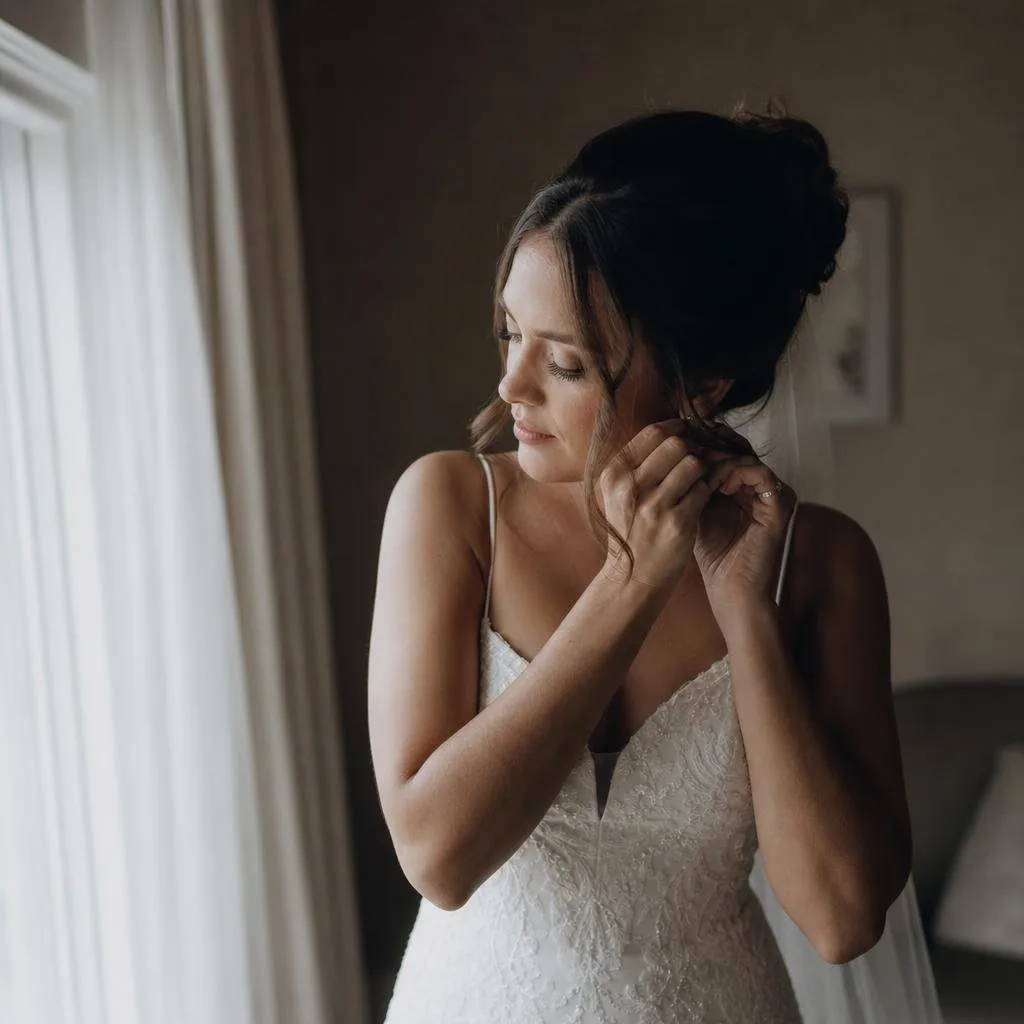 First dance at dusk in warm light